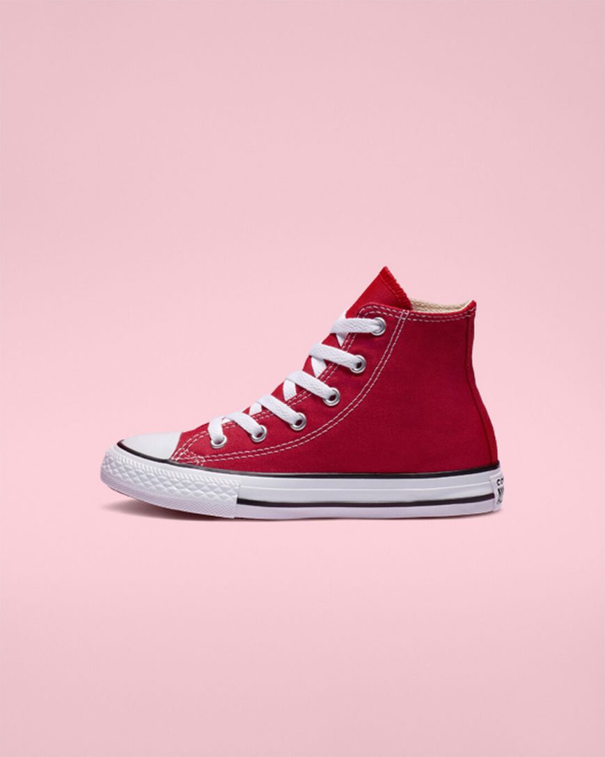 Tenisky Vysoke Converse Chuck Taylor All Star Klasické Dievcenske Červené | SK CEXHD6